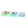 Lian Li UNI FAN SL Wireless 120 ARGB PWM Gehäuselüfter, 120 mm, 3er-Pack inkl. Controller, weiß