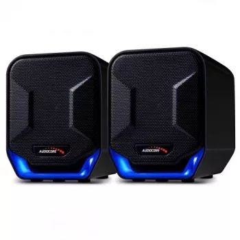 Audiocore AC865B 2.0 USB-Computers Lautsprecher, 6 W, Schwarz/Blau