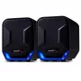 Audiocore AC865B 2.0 USB-Computers Lautsprecher, 6 W, Schwarz/Blau