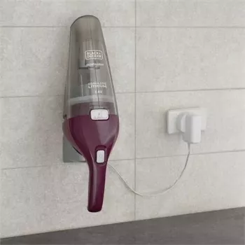 Black & Decker NVC115W Handstaubsauger Grau, Lila ohne Beutel