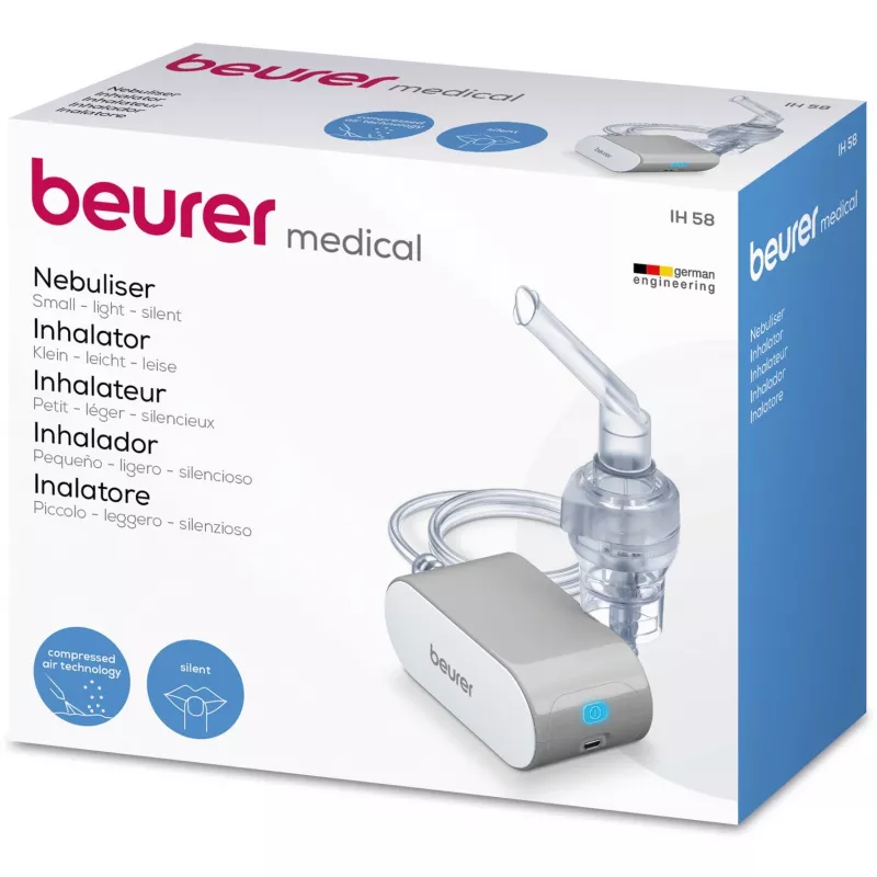 Beurer IH 58 Kompressor-Inhalator, Grau/Weiß (60202)