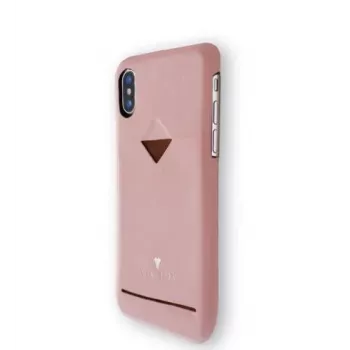 Card Slot Back Shell VixFox für iPhone X/XS — Pinke Schutzhülle mit Kartenfach