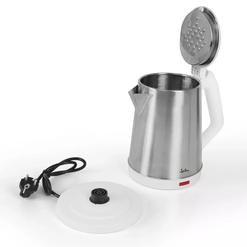Jata JEHA1723 Wasserkocher, 2 l, 1500 W, Edelstahl, Weiß