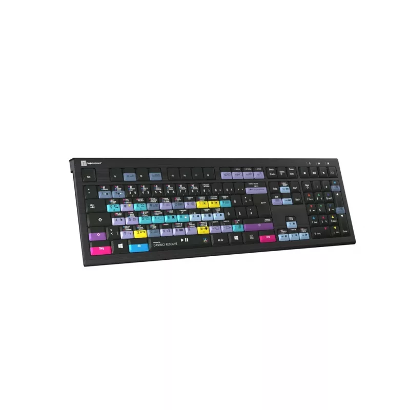 Logickeyboard ASTRA 2 DaVinci Resolve Tastatur LKB-RESB-A2PC-DE, USB, QWERTZ Deutsch (DE), PC, Schwarz