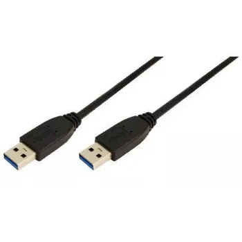 Logilink - USB-Kabel - 9-polig USB Typ A (M) - 9-polig USB Typ A (M) - 3 m (USB / USB 2.0 / USB 3.0) - Vergossen - Schwarz (CU0040)
