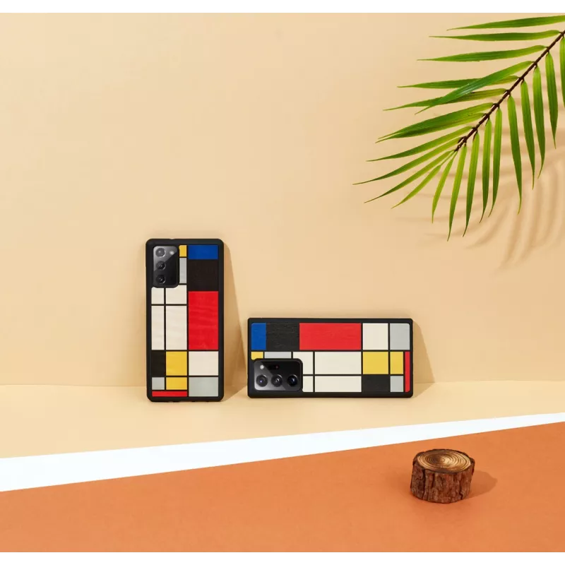 Schutzhülle aus Holz Man and Wood Galaxy Note 20 Mondrian Wood Schwarz
