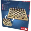 Deluxe Wood - Schach & Dame, Brettspiel