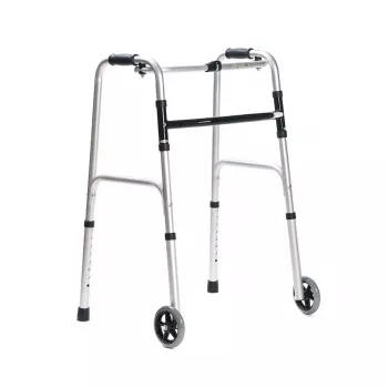 Gehgestell MDH PPC014 mit Rädern und höhenverstellbar, leichte Mobilitätshilfe