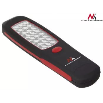 Werkstattleuchte MACLEAN MCE03 — 24 LEDs, Magnetfuß und Haken, batteriebetrieben (3×AAA)