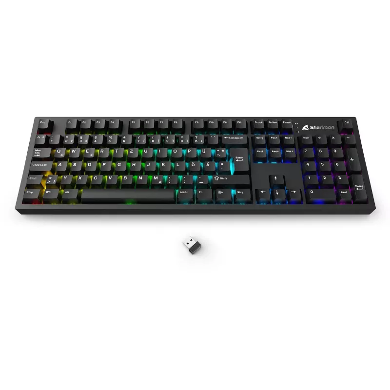 Sharkoon OfficePal KB70W mechanische Tastatur, Linear Silent, DE-Layout