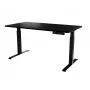Schreibtisch mit elektrischer Höhenverstellung MOON LONG 150x80x72-120 schwarz