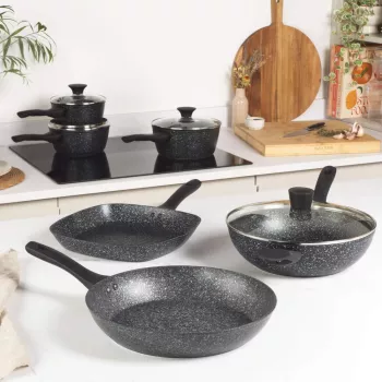 Bratpfannen-Set Salter BW06235S1BRMFOB — 3-teilige antihaftbeschichtete Pfannen 20/24/28 cm