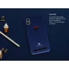Karten-Slot-Rückenschale VixFox für iPhone 7/8 Plus – marineblau, rückseitige Schutzhülle mit Kartenfach