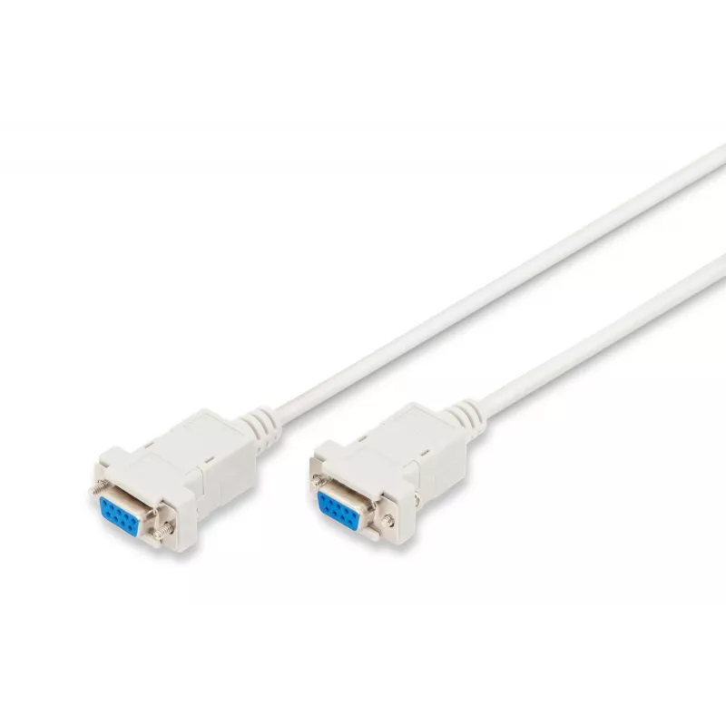Assmann Nullmodem-Verbindungskabel. D-Sub9 B/B. 3,0 m. Snap-Hauben. be (AK-610100-030-E)