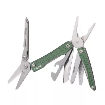 Multitool Nextool NE20050 10-in-1 kompaktes Multitool, grün, 10 Werkzeuge, 83 g, zusammengeklappt 6,8 cm