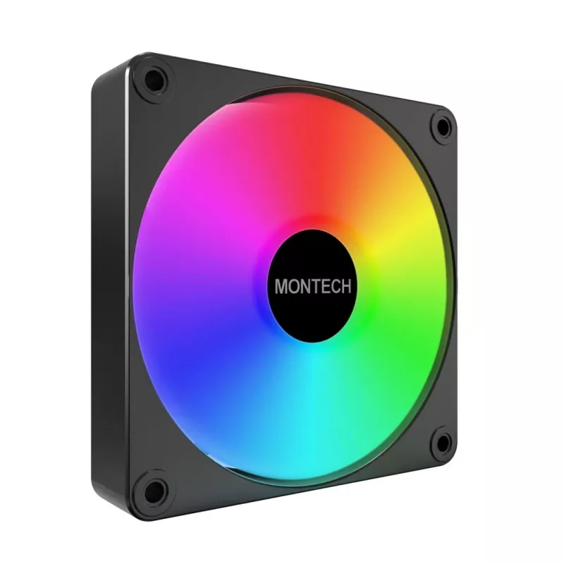 Montech GF120R V2 ARGB Computergehäuse-Lüftermodul 12 cm Schwarz 1 Stk.
