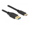 Delock SuperSpeed USB 3.2 Gen 1 Kabel Typ-A auf Typ-C, 2 m, schwarz