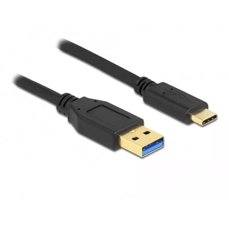 Delock SuperSpeed USB 3.2 Gen 1 Kabel Typ-A auf Typ-C, 2 m, schwarz
