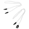 Corsair CC-8900253 Premium Sleeved SATA-Kabel, 60 cm, 2er-Pack, weiß