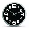 Esperanza EHC013K Wanduhr - Zurich - Schwarz Quarzuhr Oval Schwarz, Weiß