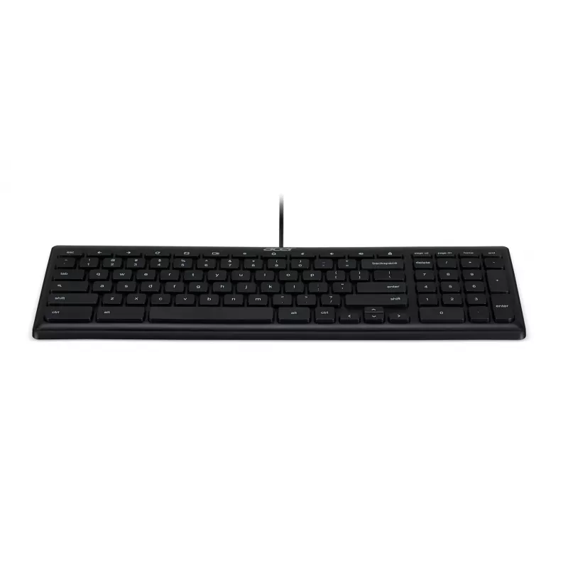 Acer AKW900 GP.KBD11.04F kabelgebundene USB-Tastatur, US International QWERTY, Schwarz