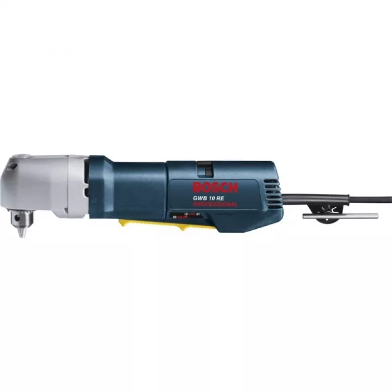 Bosch GWB 10 RE Professional 0601132703 Winkelbohrmaschine, 400 W, 1.300 U/min, 5,5 Nm, Zahnkranzbohrfutter, blau/schwarz