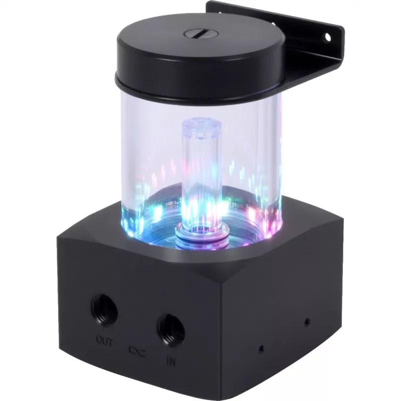 Alphacool Core 100 Aurora ARGB Ausgleichsbehälter mit VPP-Pumpe, Acryl, schwarz