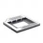 Gembird MF-95-02 Slim-Einbaurahmen, 2,5"-Laufwerk auf 5,25"-Schacht