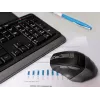 A4Tech FStyler FG1035 kabelloses Tastatur-Maus-Set, 2,4G, Grau