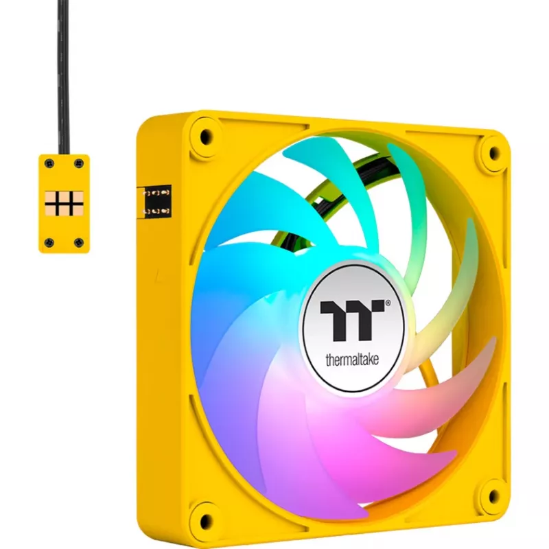 Thermaltake CT140 EX ARGB 140 mm Gelb 3er-Pack Gehäuselüfter