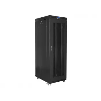 Lanberg FF01-8227-23BL Rack-Schrank 27U Standschrank Schwarz