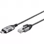 Goobay Ethernet-Kabel USB-C 3.1 auf RJ45 schlank 3 m – verbindet Router, Modem oder (74404)