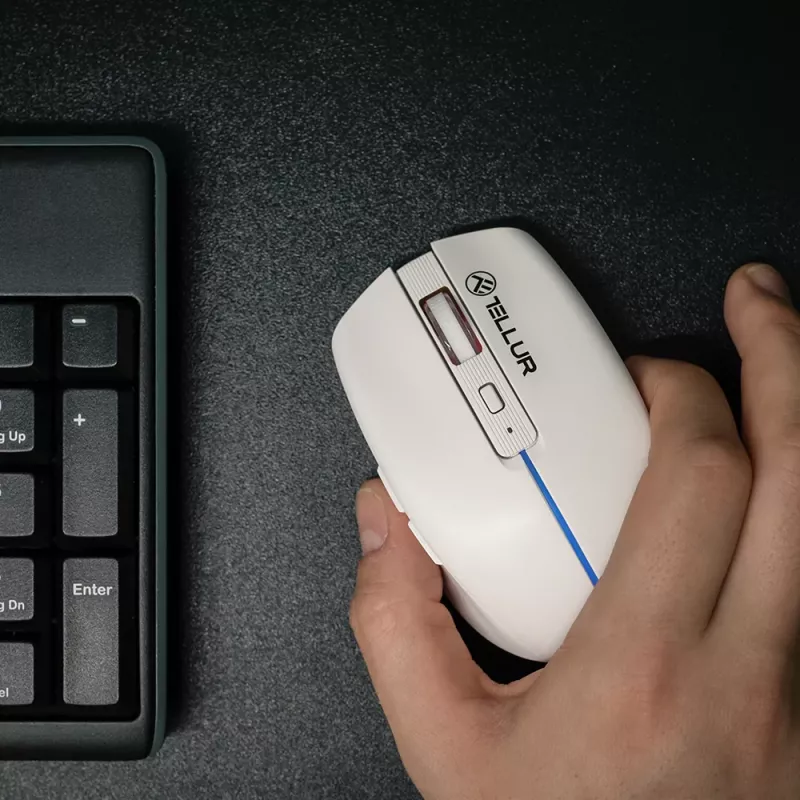 Tellur Silent Click Kabellose Maus Weiß
