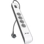Steckdosenleiste Belkin 525J mit 4 Schuko-Steckdosen und 2 USB-A-Anschlüssen, 2 m Kabel