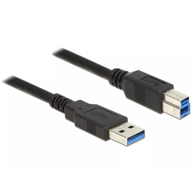 USB-Kabel DeLOCK 85069 USB 3.2 Gen 1 3 m USB A USB B Schwarz