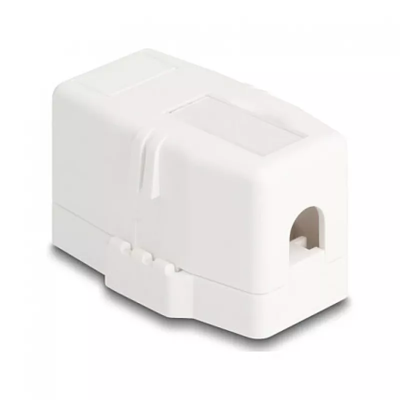 Delock 85841 Keystone Leergehäuse, 1 Port, Magnetfuß, Weiß