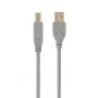 USB 2.0 A-Stecker auf B-Stecker Kabel, 1,8 m, grau
