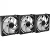 Alpenföhn 84000000228 Wing Boost 4 PWM RGB Gehäuselüfter, 120 mm, 500–1800 U/min, 3er-Pack, schwarz