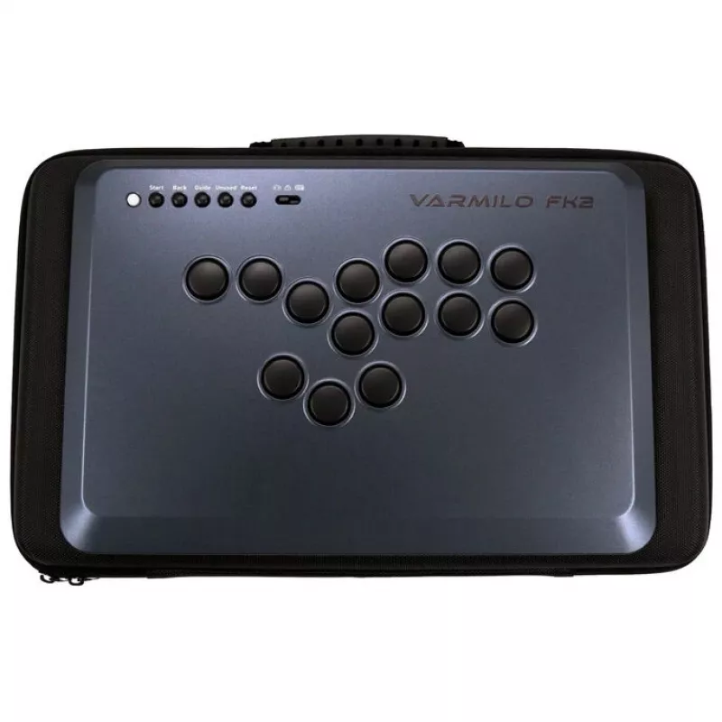 Kabelgebundener USB-Arcade-Controller Varmilo FK2 Shadow Metal – kompaktes Arcade-Gamepad