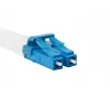 LANBERG FO-LULU-SD11-0010-YE Glasfaser-Patchkabel, SM LC/UPC auf LC/UPC Duplex, G.657.A1, 1 m, Gelb