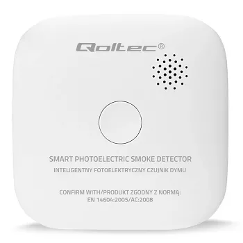 Funkrauchmelder QOLTEC Modell 52653 mit 85 dB Batteriealarm