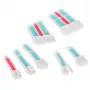 Kolink Core Adept Kabelverlängerungs-Set, geflochten, Brillantweiß/Neonblau/Pink
