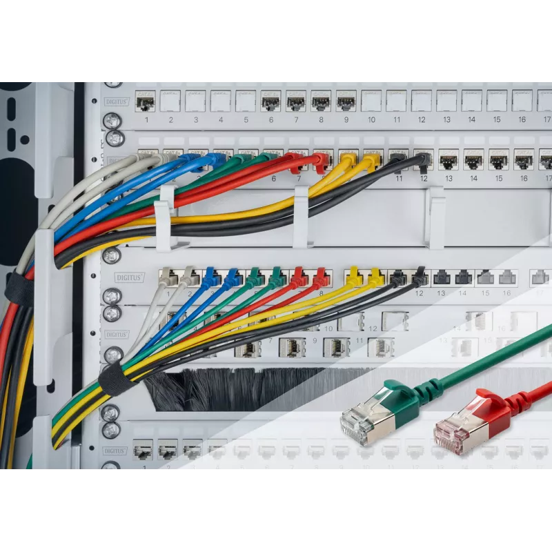 Patchkabel Digitus CAT 6A Klasse Ea F/FTP 5m Schwarz