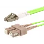 Glasfaserkabel LOGON AL5LCSC10I/5I OM5 10 m LC–SC 50 µm Vollduplex hellgrün