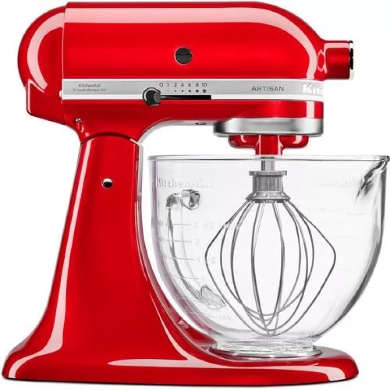 KitchenAid 5KSM5GB Glasrührschüssel für Küchenmaschinen, 4,8 L