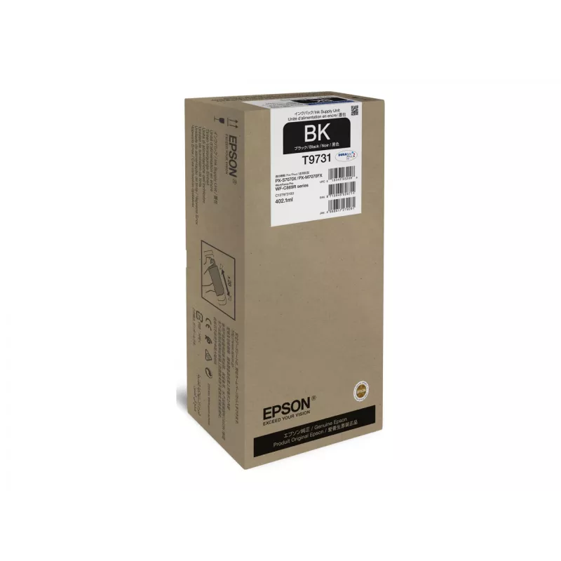 Epson T9731 XL Tintenpack Schwarz 402,1 ml für WorkForce Pro WF-C869R (C13T97310N)