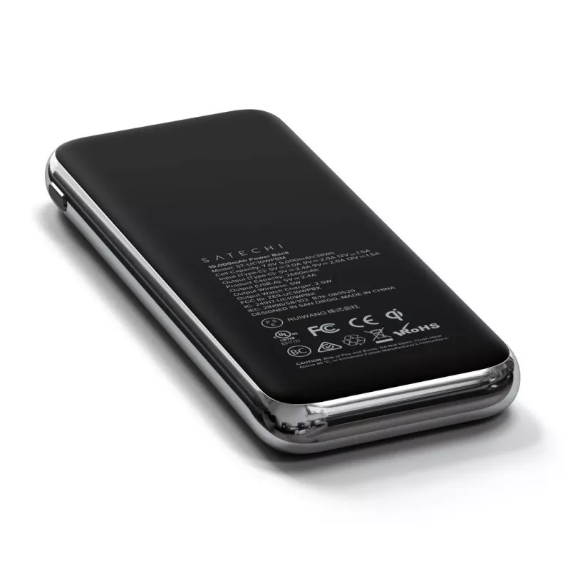 Satechi Quatro kabellose Powerbank ST-UC10WPBM, 10000 mAh, Schwarz