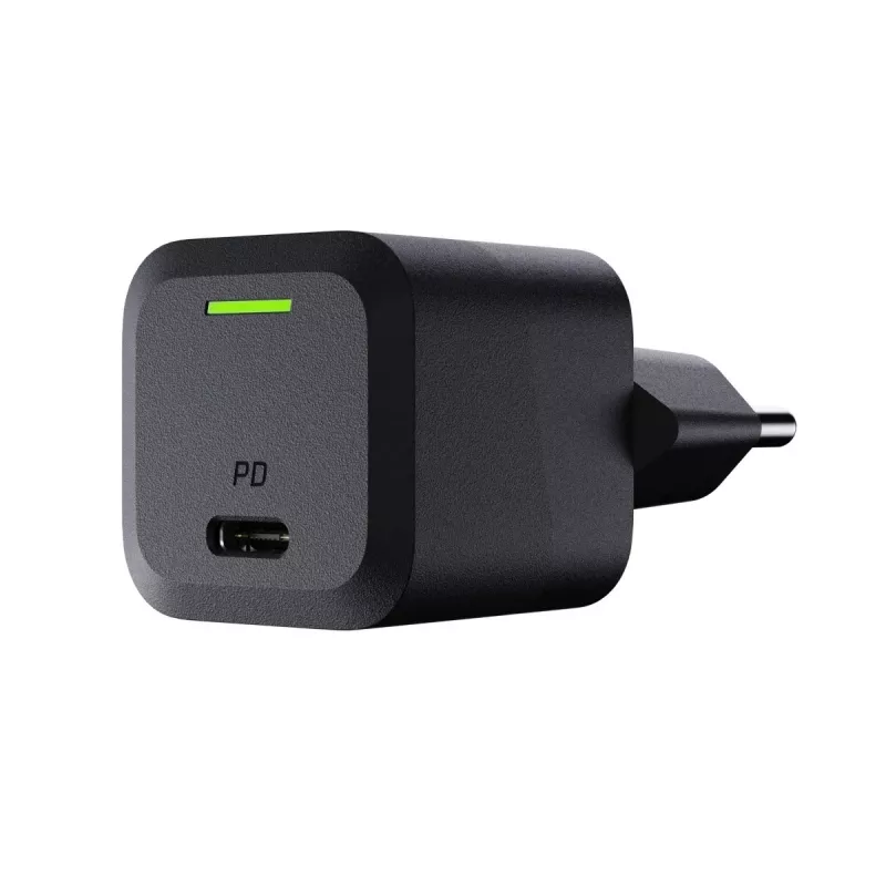 Ladegerät für Mobilgeräte Green Cell CHARGC06, USB-C 33W, Quick Charge 3.0, AC-Eingang 100–240V, schwarz