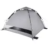 Strandzelt High Peak Calida 80 — aluminium/grau, Polyester, Höhe 1300 mm, Bodenplane, 4 Sandtaschen