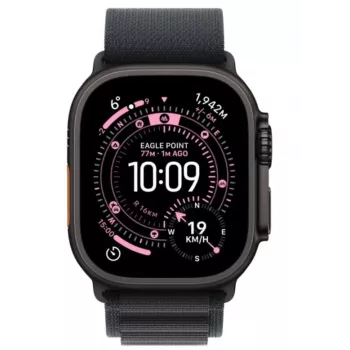 Smartwatch Apple Watch Ultra 3 GPS + Cellular 49mm Black Titanium Case mit Black Alpine Loop Large